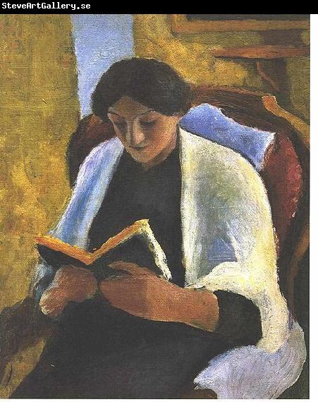 August Macke Reading woman